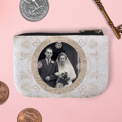 Art Nouveau Antique Lace Mini Coin Purse By Catvinnat Back