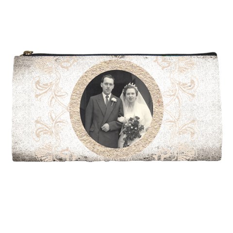 Art Nouveau Antique Lace Pencil Case By Catvinnat Front