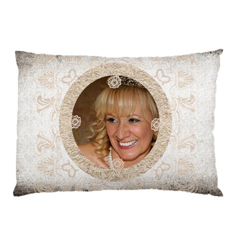 Art Nouveau Antique Lace Pillow Case By Catvinnat 26.62 x18.9  Pillow Case