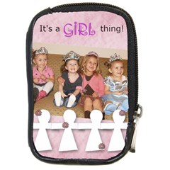 It s A Girl Thing - Compact Camera Leather Case