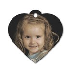 Backpack tag - Dog Tag Heart (Two Sides)