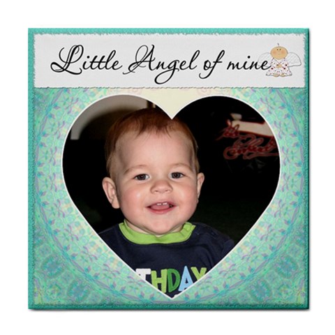  little Angel  Boy Coaster By Lil Front