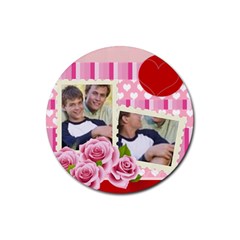 Rose family - Rubber Coaster (Round)