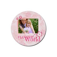 flower - Rubber Coaster (Round) flower - Rubber Coaster (Round)