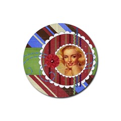 Brooke s Coaster8 - Rubber Coaster (Round)