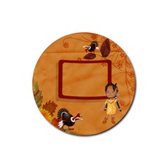 Thanksgiving 7 - Rubber Coaster (Round) Thanksgiving 7 - Rubber Coaster (Round)