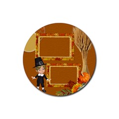 Thanksgiving 8 - Rubber Coaster (Round)