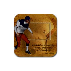Football Coaster8 - Rubber Square Coaster (4 pack)