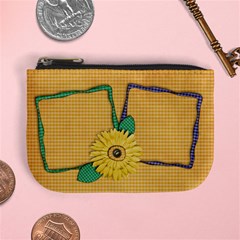 Mini Coin Purse- Gingham & Daisies