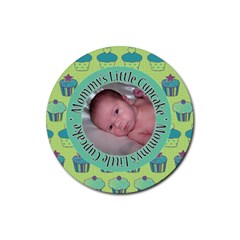 Cupcake Round Coaster - Rubber Coaster (Round)