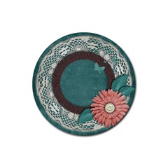 Coaster- Floral - Rubber Coaster (Round)