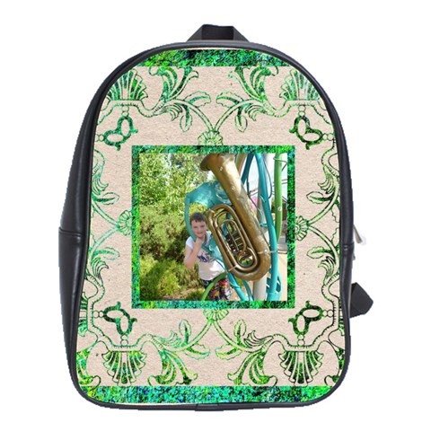 Art Nouveau Eden Large Schoolbag Backpack By Catvinnat Front