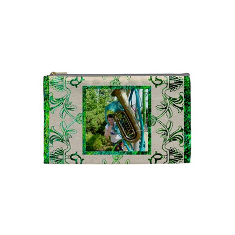 Art Nouveau Eden Small Cosmetic Bag By Catvinnat Front