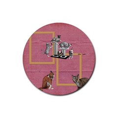 kitties 2 - Rubber Coaster (Round)