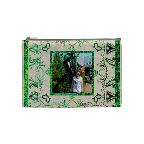 Art Nouveau Eden Medium Cosmetic Bag By Catvinnat Front