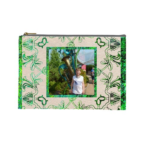 Art Nouveau Eden Large Cosmetic Bag By Catvinnat Front