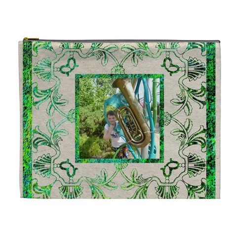 Art Nouveau Eden Extra Large Cosmetic Bag By Catvinnat Front