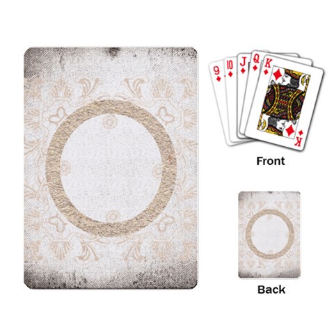 Art Nouveau Antique Lace Playing Cards By Catvinnat Back
