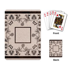 art nouveau beige playing cards - Playing Cards Single Design (Rectangle)