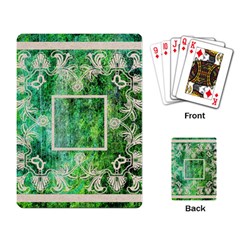 art nouveau green lace playing cards - Playing Cards Single Design (Rectangle) art nouveau green lace playing cards - Playing Cards Single Design (Rectangle)