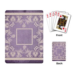 art nouveau purple lace playing cards - Playing Cards Single Design (Rectangle)