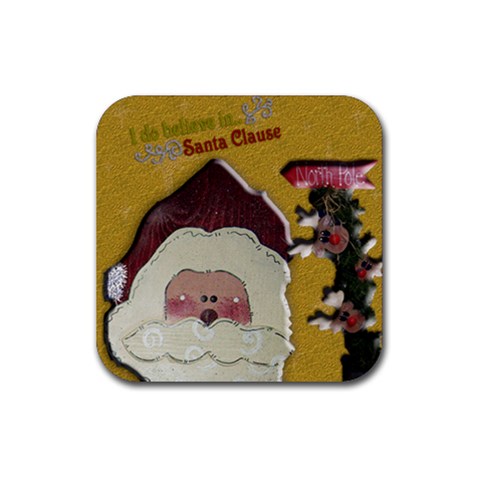 Santa Clause Coaster2 By Danielle Christiansen Front