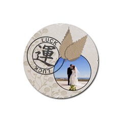 Luck Coaster - Rubber Coaster (Round) Luck Coaster - Rubber Coaster (Round)