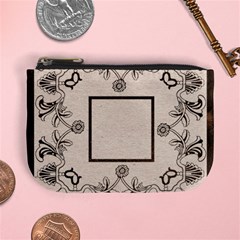 art nouveau mocha mini coin purse