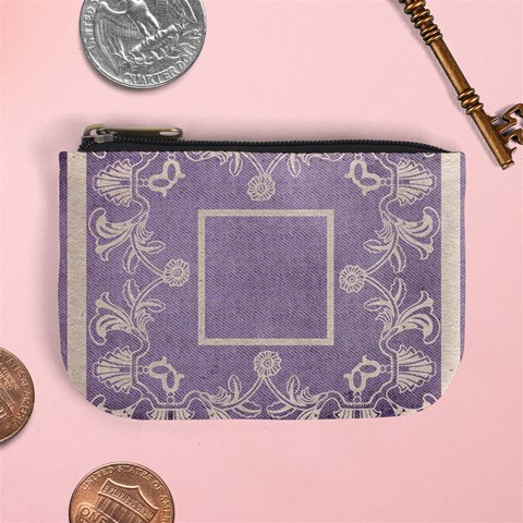 Art Nouveau Lavendarlace Mini Coin Purse By Catvinnat Front