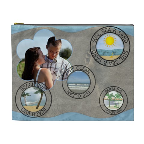 Vacation Xl Cosmetic Case By Lil Front