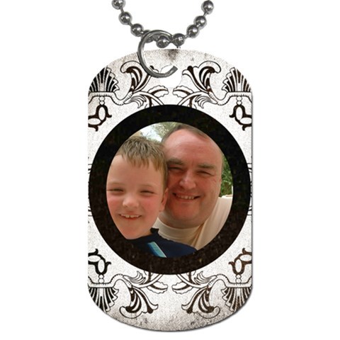 Art Nouveau Oreo Cookie Dog Tag By Catvinnat Back