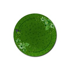 Round coaster-Nature & butterfly - Rubber Coaster (Round) Round coaster-Nature & butterfly - Rubber Coaster (Round)