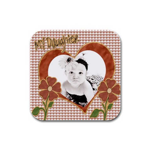 My Daughter Drink Coaster Template 4pk By Danielle Christiansen Front