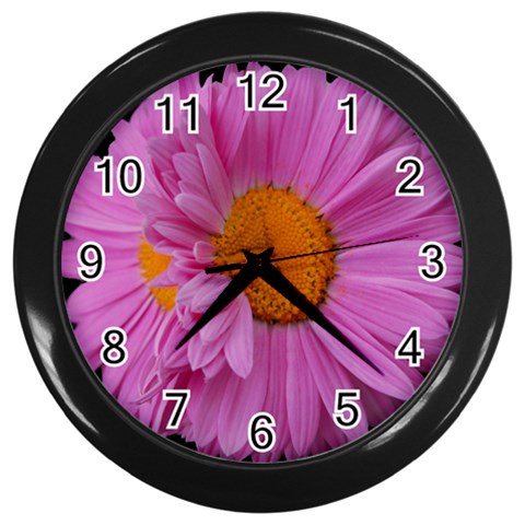 Pink Painted Daisy Wall Clock By Mary Front