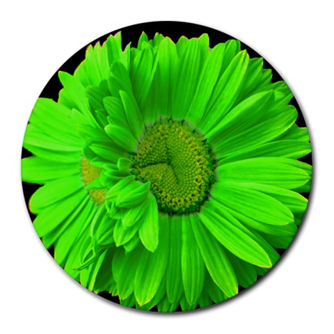 Limegreen Painted Daisy Mouse Pad By Mary Front