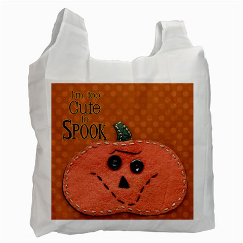 Too Cute To Spook Halloween Candy Bag By Danielle Christiansen Front