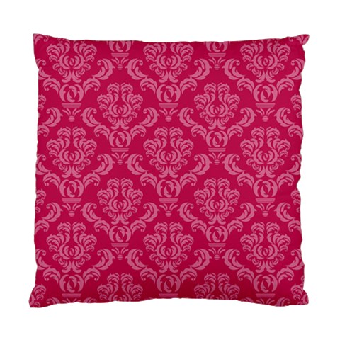 Pink & Green Damask Cushion By Klh Back