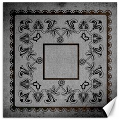 Art Nouveau classic black grey & brown  12 x 12 canvas - Canvas 12  x 12 