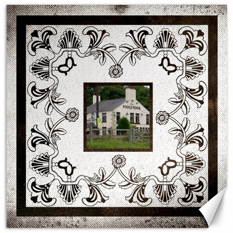 Art Nouveau Fools Nook  12 X 12 Canvas By Catvinnat 11.4 x11.56  Canvas - 1