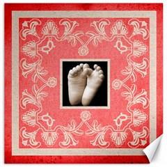 Red Art Nouveau tootsies  12 x 12 canvas - Canvas 12  x 12 