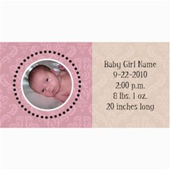 Baby Girl Pink Announcement