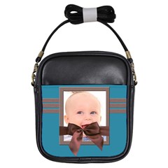 Blue and brown - BAG - Girls Sling Bag