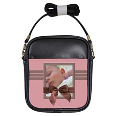 Pink and brown - BAG - Girls Sling Bag