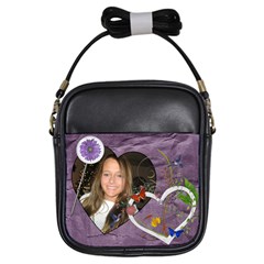 Pretty Purple Girls Sling Bag