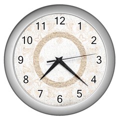 art nouveau antique lace silver clock - Wall Clock (Silver)