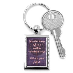 Harmony Great Friend Keychain - Key Chain (Rectangle)