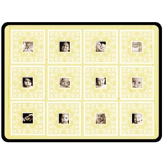 Art Nouveau lemon Lace Extra Large Fleece Blanet - Fleece Blanket (Large)