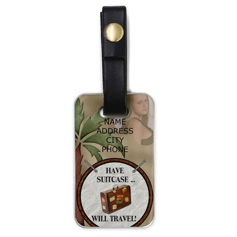 Tropical Travel Luggage Tag By Lil Front