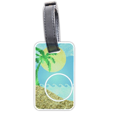 Tropical Vacation  Luggage Tag By Catvinnat Front