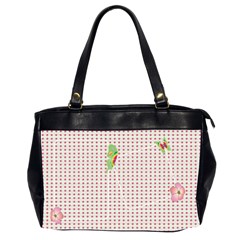 Flowers&Butterflies_Bag - Oversize Office Handbag (2 Sides)